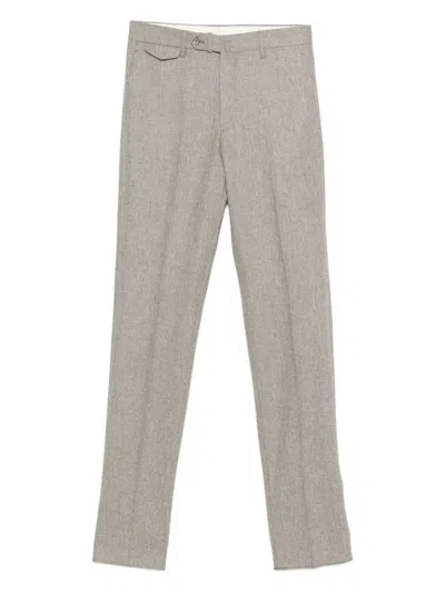 Tagliatore Mélange-effect Trousers In Multi
