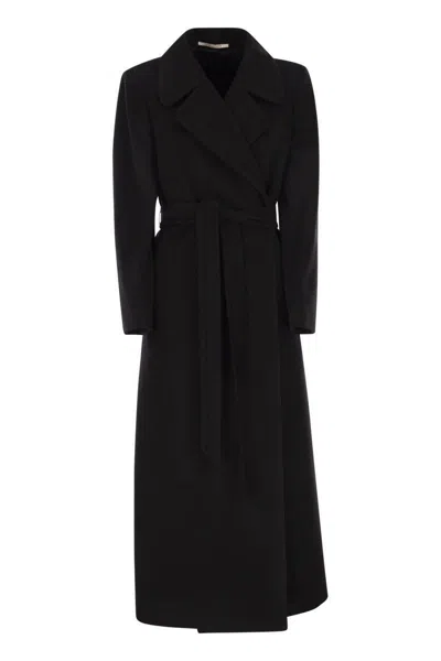 Tagliatore Melody - Virgin Wool And Cashmere Coat In Black