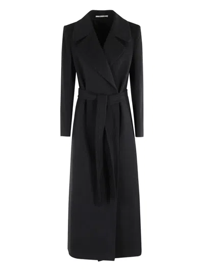 TAGLIATORE MELODY BELTED LAPEL COAT