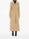 Tagliatore Maxi Coat With Belt Loops And Pockets In Brown