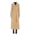 Tagliatore Maxi Coat With Belt Loops And Pockets In Neutral