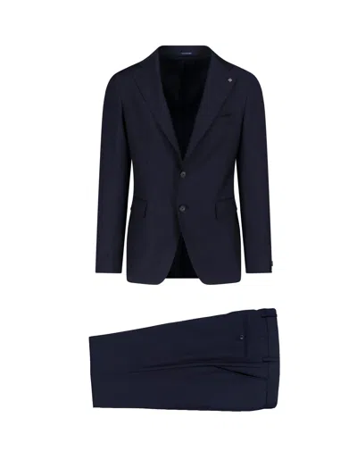 Tagliatore Single-breasted Suit In Animal Print