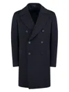 Tagliatore Men's Arden Double-breasted Virgin Wool Coat In Blue
