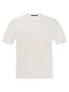 Tagliatore Basic Short-sleeved Cotton T-shirt In White