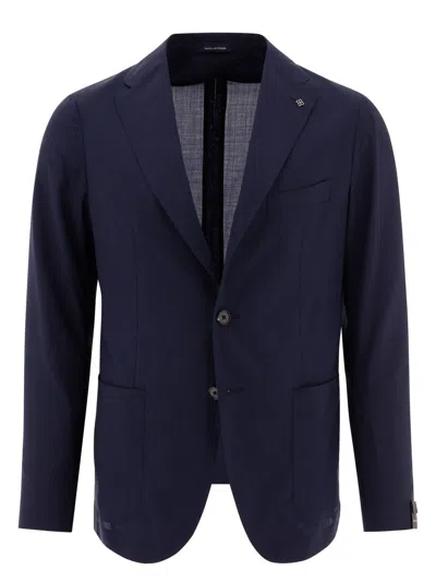 TAGLIATORE MEN'S BROOCH DETAIL SINGLE BREASTED BLAZER