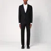 Tagliatore Black Virgin Wool Bruce Single-breasted Suit In Black
