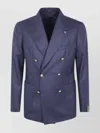 Tagliatore Men's Button Detail Jacket Pockets In Blue
