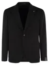 Tagliatore Cashmere Jacket In Black