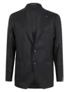 Tagliatore Tailored Jacket Notched Lapel In Black