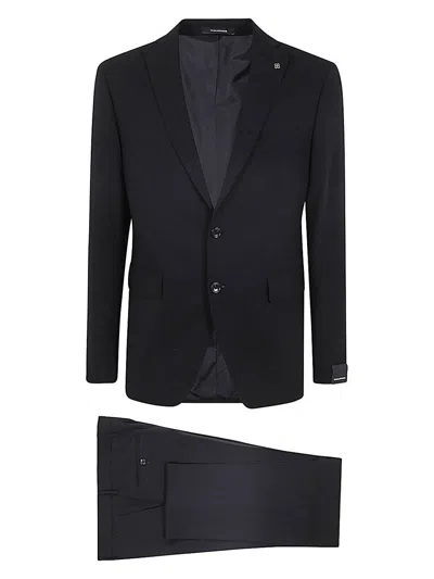 TAGLIATORE MEN'S CREPE EFFECT CLASSIC SUIT