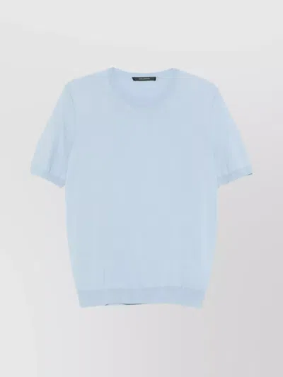 Tagliatore Men's Crew Neck T-shirt In Blue