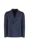 Tagliatore Men's Double-breasted Virgin Wool Blend Jacket