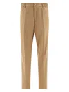 Tagliatore Classic Trouser In Beige