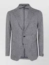 Tagliatore Herringbone Wool Jacket In Gray