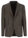 Tagliatore Men's Houndstooth Virgin Wool Blend Jacket In Multicolor