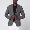 Tagliatore Prince Of Wales Check Jacket With Pockets In Brown