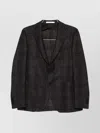 Tagliatore Checked Two-button Jacket In Black