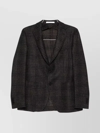 TAGLIATORE MEN'S JACKET WITH CHECK PATTERN DESIGN