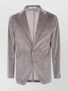 Tagliatore Corduroy Two-button Jacket In Gray