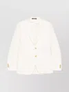 Tagliatore Herringbone-pattern Blazer In White