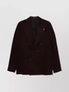Tagliatore Double-breasted Blazer In Brown