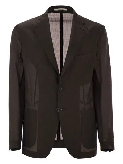 TAGLIATORE MEN'S LIGHTWEIGHT TECHNICAL FABRIC JACKET