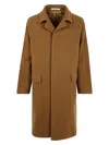 Tagliatore Loyd Wool And Cashmere Coat In Brown