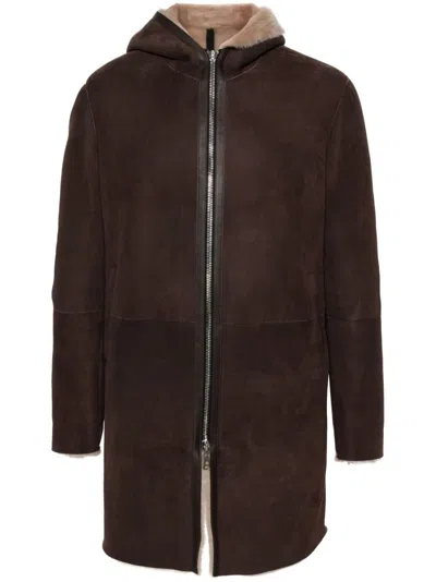 Tagliatore Men Man Coat In Brown