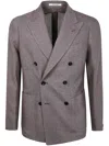 Tagliatore Double-breasted Wool And Silk Jacket