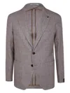 Tagliatore Single Breasted Blazer Clothing In Grey
