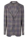 Tagliatore Man Tailored Single Breasted Jacket In Brown