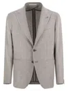 Tagliatore Men's Montecarlo - Linen And Cotton Jacket In Gray