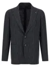 Tagliatore Grey Montecarlo Blazer In Blue