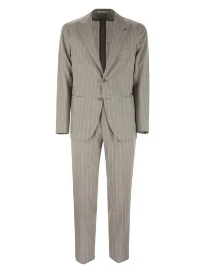 TAGLIATORE MEN'S PINSTRIPE SUIT