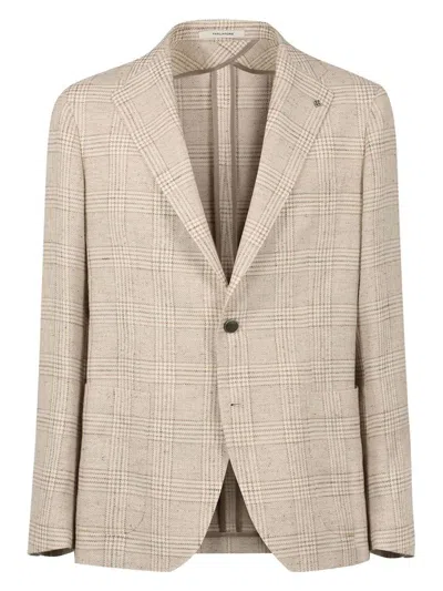 TAGLIATORE MEN'S PRINCE OF WALES CHECKED JACKET