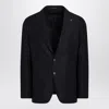 Tagliatore Men's Single-breasted Virgin Wool Jacket In Black