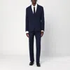 Tagliatore Tailored Single Breasted Wool Suit In Blue