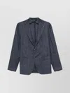 Tagliatore Men's Single Breasted Jacket Pockets In Blue