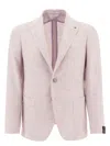 Tagliatore Single Breasted Tailored Blazer In Purple