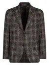 Tagliatore Men's Single-breasted Two-button Blazer In Brown