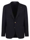 Tagliatore Men's Single-breasted Virgin Wool Jacket In Black