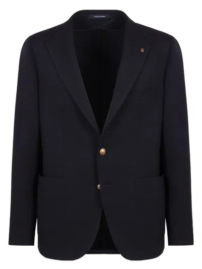 TAGLIATORE MEN'S SINGLE-BREASTED VIRGIN WOOL JACKET