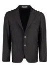 Tagliatore Single-breasted Suit Jacket In Brown