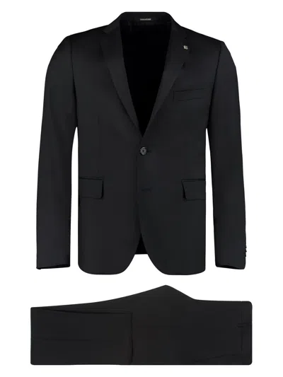 TAGLIATORE MEN'S SINGLE-BREASTED WOOL SUIT