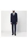 Tagliatore Tailored Single Breasted Wool Suit In Blue