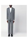Tagliatore Tailored Single-breasted Wool Suit With Notch Lapel In Grey