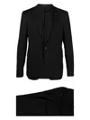 Tagliatore Men's Two Bottoms Suit In Black