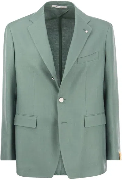 TAGLIATORE MEN'S TWO-BUTTON WOOL JACKET