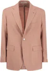 Tagliatore Men's Two-button Wool Jacket In Pink