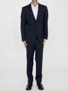Tagliatore Two-piece Suit In Wool And Silk Blend In Black
